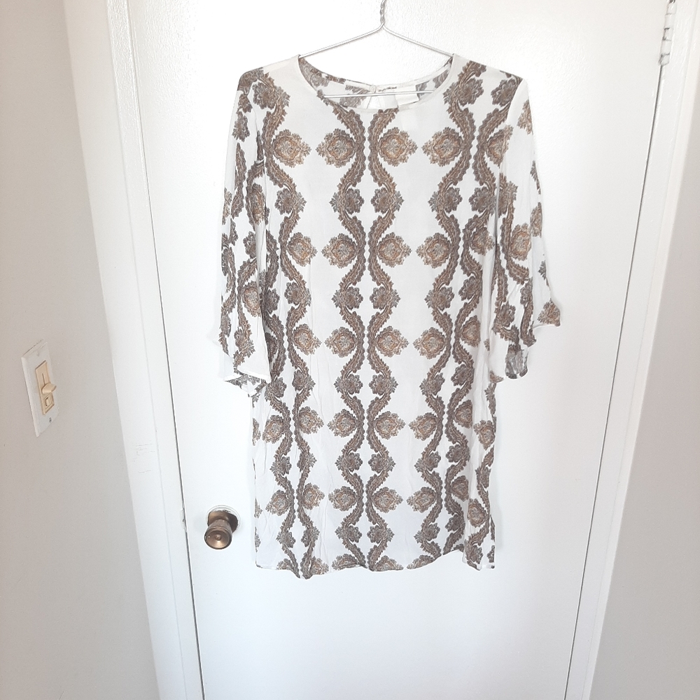 H&M Natural white/paisley pattern Dress
